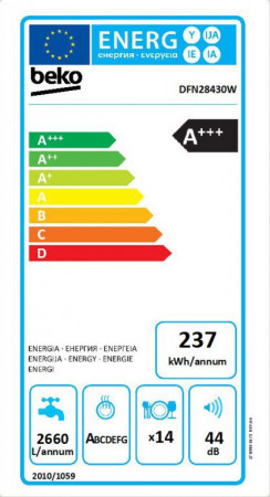 Indaplovė Beko DFN28430W