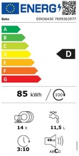 Indaplovė Beko DIN36430