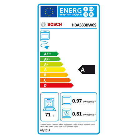 Orkaitė Bosch HBA533BW0S