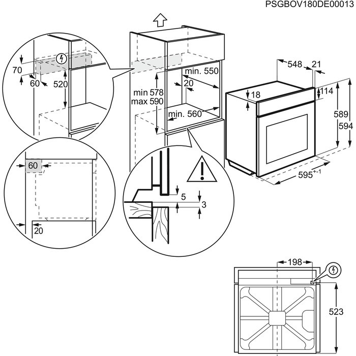 Orkaitė Electrolux EOB9S31WX