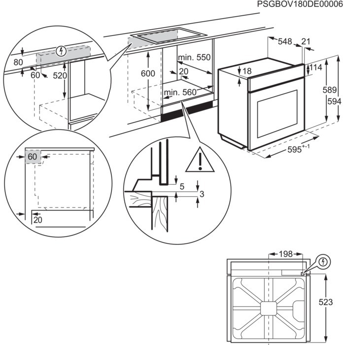 Orkaitė Electrolux EOB9S31WX