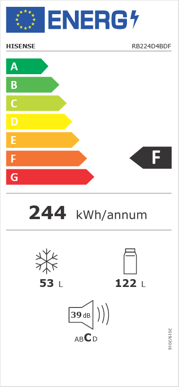 Šaldytuvas Hisense RB224D4BDF