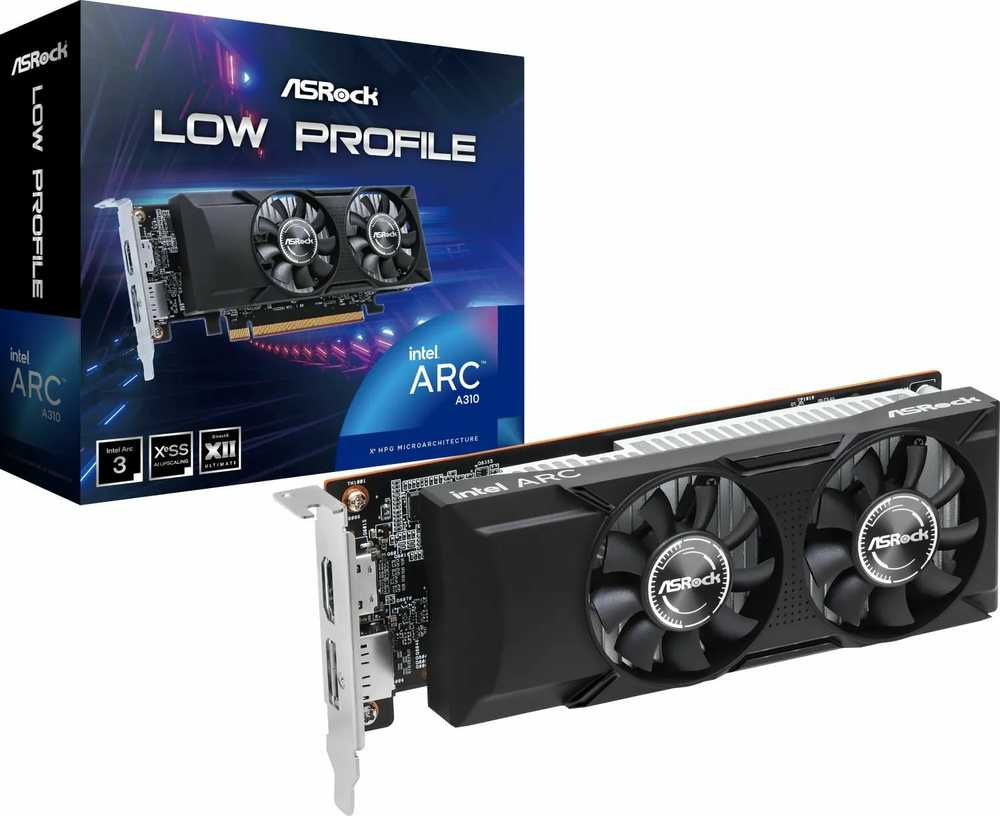 ASRock ARC A310 Low Profile 4GB DDR6