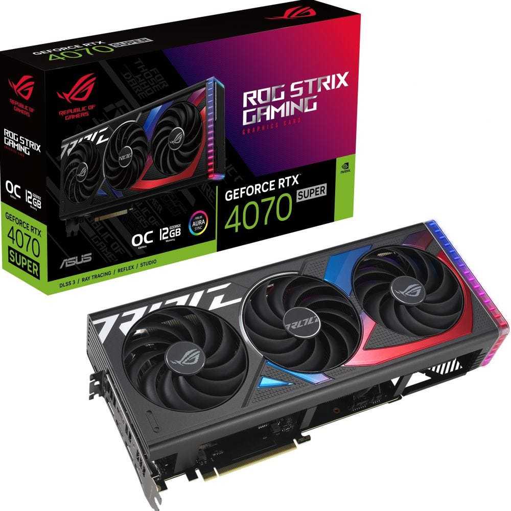 Asus GeForce RTX 4070 Super ROG Strix Gaming OC 12GB DDR6