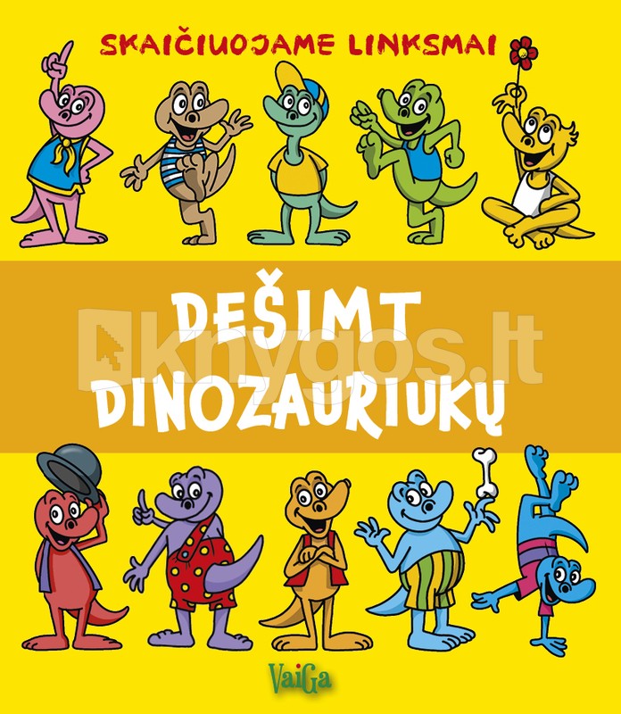 Dešimt dinozauriukų: skaičiuojame linksmai