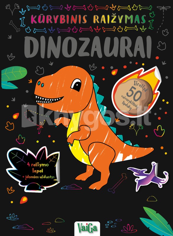 Dinozaurai: kūrybinis raižymas