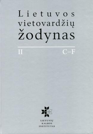 Lietuvos vietovardžių žodynas. II tomas (knyga su defektais)