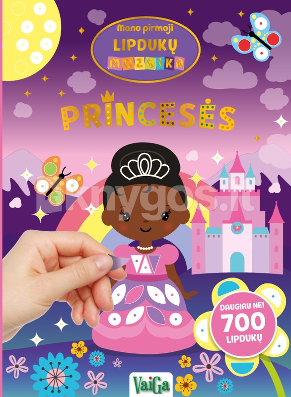 Mano pirmoji lipdukų mozaika. Princesės