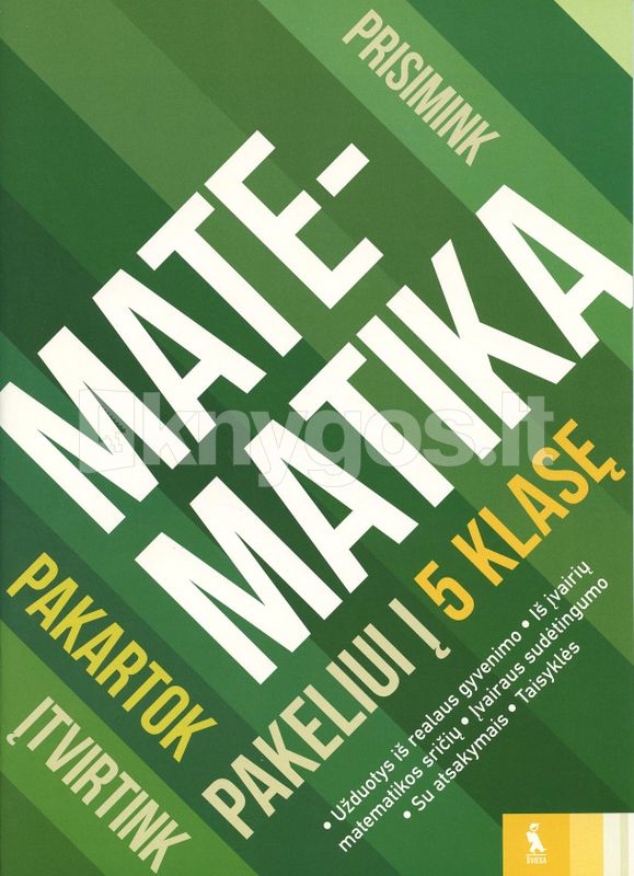 Matematikos kartojimo užduotys (s. „Pakeliui į 5 klasę“)