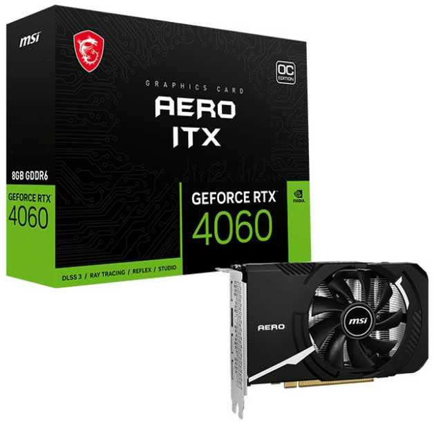 MSI GeForce RTX 4060 Aero ITX OC 8GB DDR6