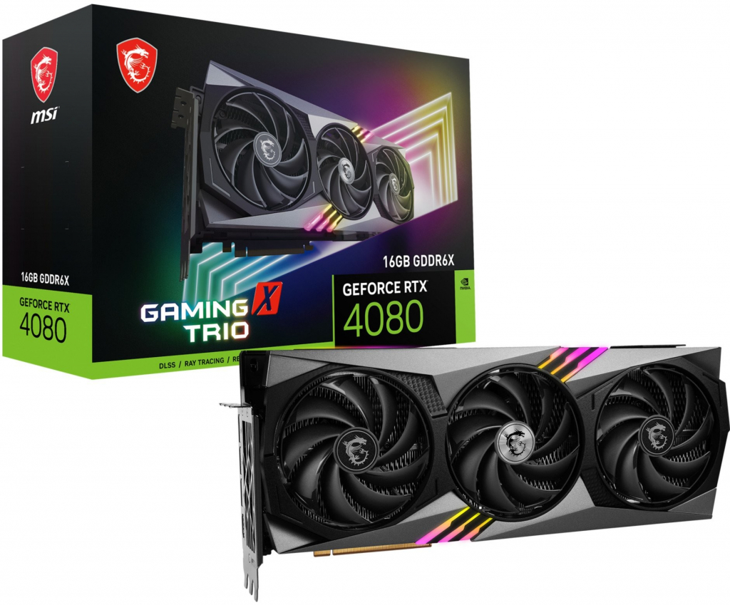 MSI GeForce RTX 4080 Gaming X Trio 16GB DDR6