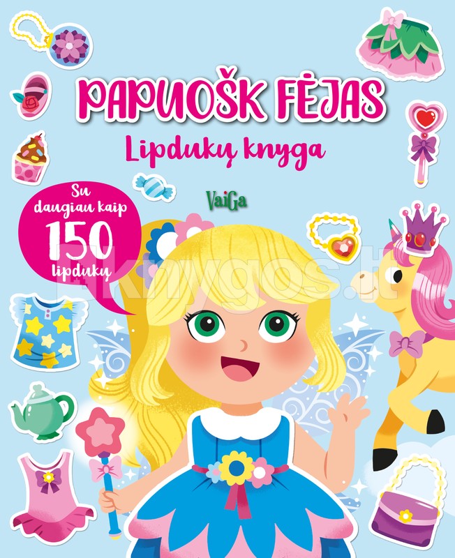 Papuošk fėjas. Lipdukų knyga