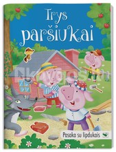 Pasaka su lipdukais. Trys paršiukai