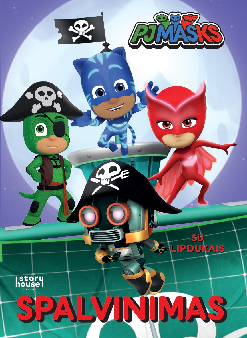 PJMasks. Spalvinimas su lipdukais