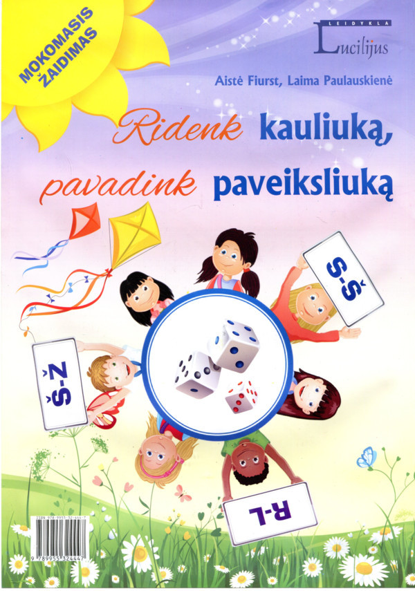 Ridenk kauliuką, pavadink paveiksliuką. Lavinamasis žaidimas