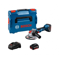 BOSCH GWX 18V-10 kampinis šlifuoklis 2x5 Ah L-Boxx