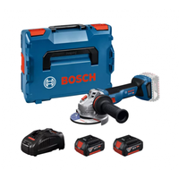 BOSCH GWS 18V-11 kampinis šilfuoklis 2x5 Ah L-Boxx
