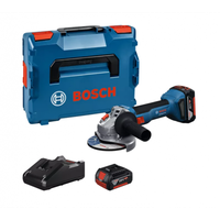 BOSCH GWS 18V-8 kampinis šlifuoklis 2x5 Ah L-Boxx
