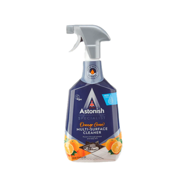 Paviršių valiklis ASTONISH, 750 ml, su apelsinų aliejumi