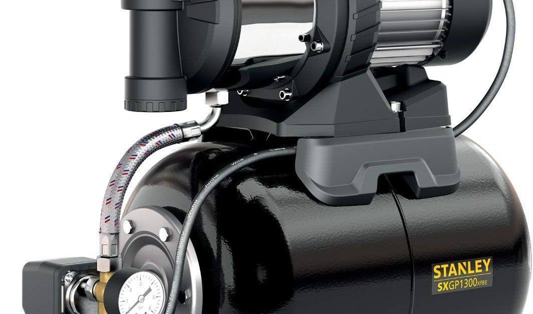 Vandens tiekimo sistema STANLEY SXGP1300XFBE, įsiurbimo gylis 8 m, kėlimo aukštis 50 m, našumas 70 l