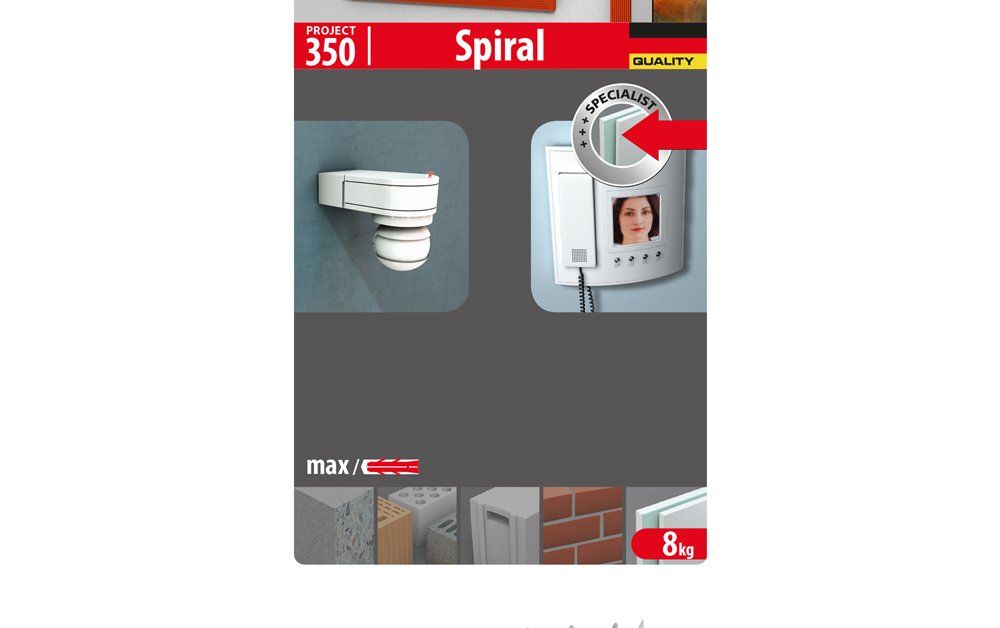 Sukamas kaištis GKP TOX Spiral, 32, 10 vnt.
