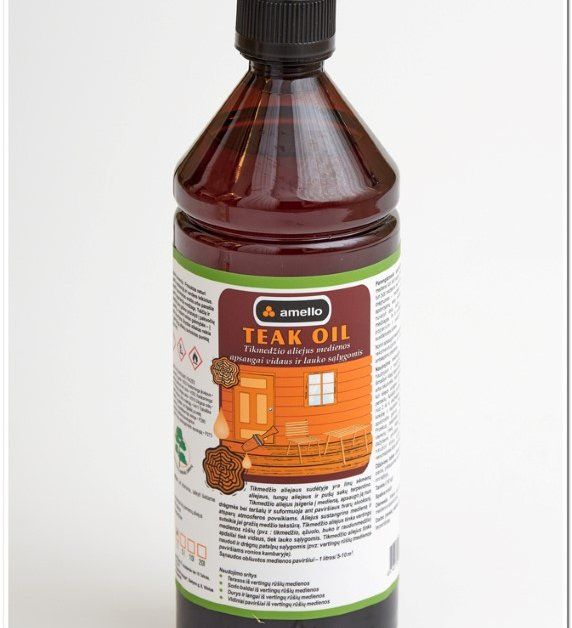 Tikmedžio aliejus AMELLO, vidaus ir lauko darbams, 1 ltr.