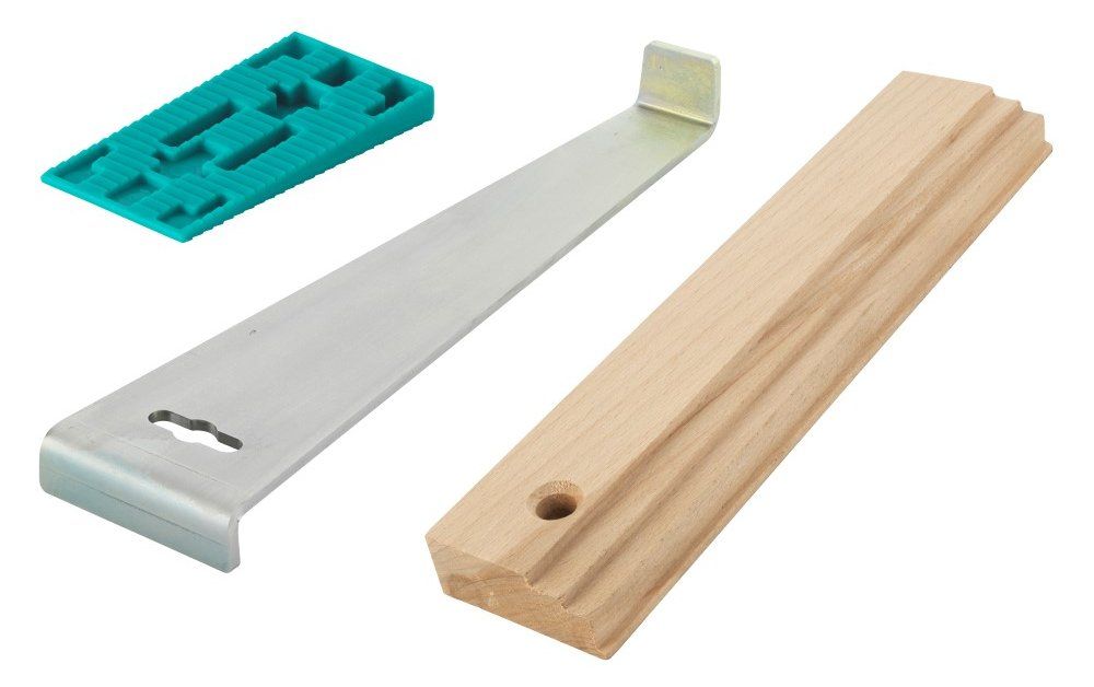 Rinkinys parketo- laminato klojimui WOLFCRAFT 6931000, 310mm, su pleištais