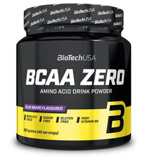BioTech BCAA Zero, Mėlynos Vynuogės, 360 g