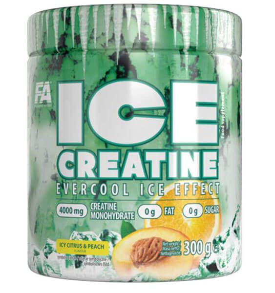 Fitness Authority Ice Creatine, Icy Mango &amp; Passion Fruit, 300 g