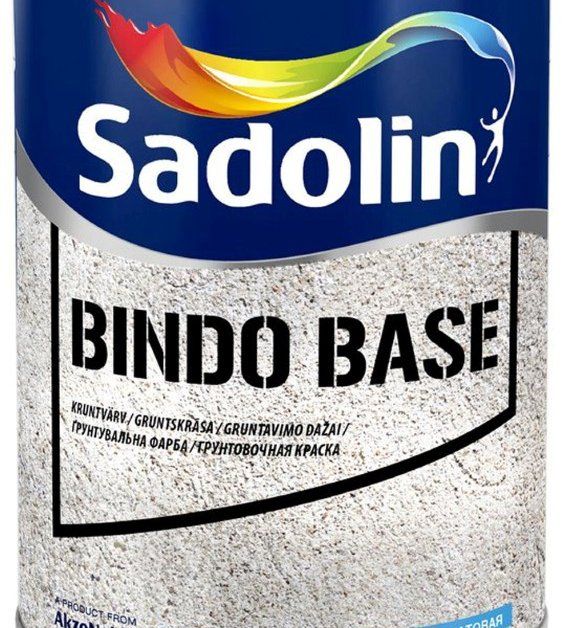 Gruntavimo dažai SADOLIN Bindo Base, 1 l, BW bazė, balti, matiniai
