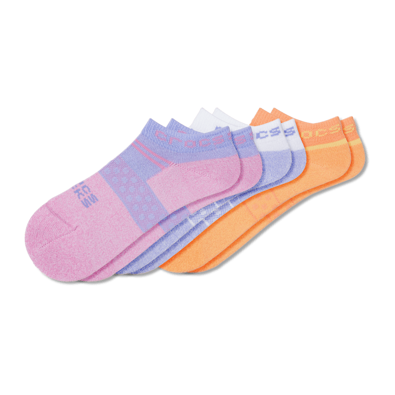 Crocs™ Crocs KID LOW GIRL POOL PARTY 3 PACK SOCKS - Dydis M (208009-96E Kojinės)