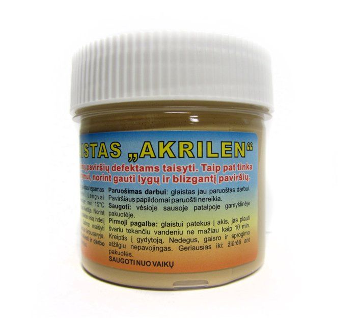 Medienos glaistas AKRILEN, uosio sp., 500 g