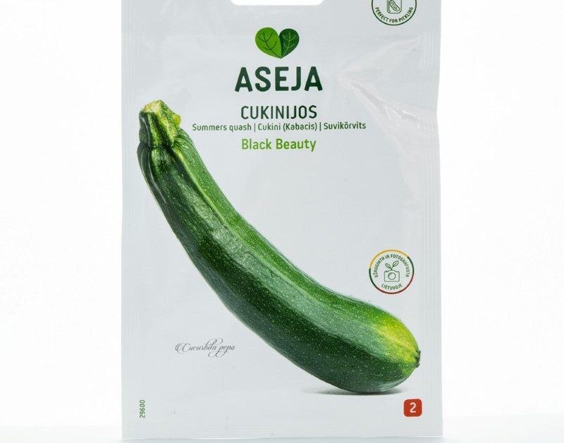 Daržovių sėklos, cukinijos Black Beauty, ASEJA, 1gr, 29600(2)