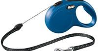 Pavadėlis FLEXI Classic, S, max 12kg 5m virvelinis mėlynos spalvos MR