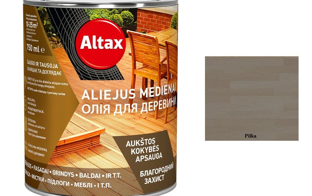 Aliejus ALTAX, 0,75l, pilkos spalvos