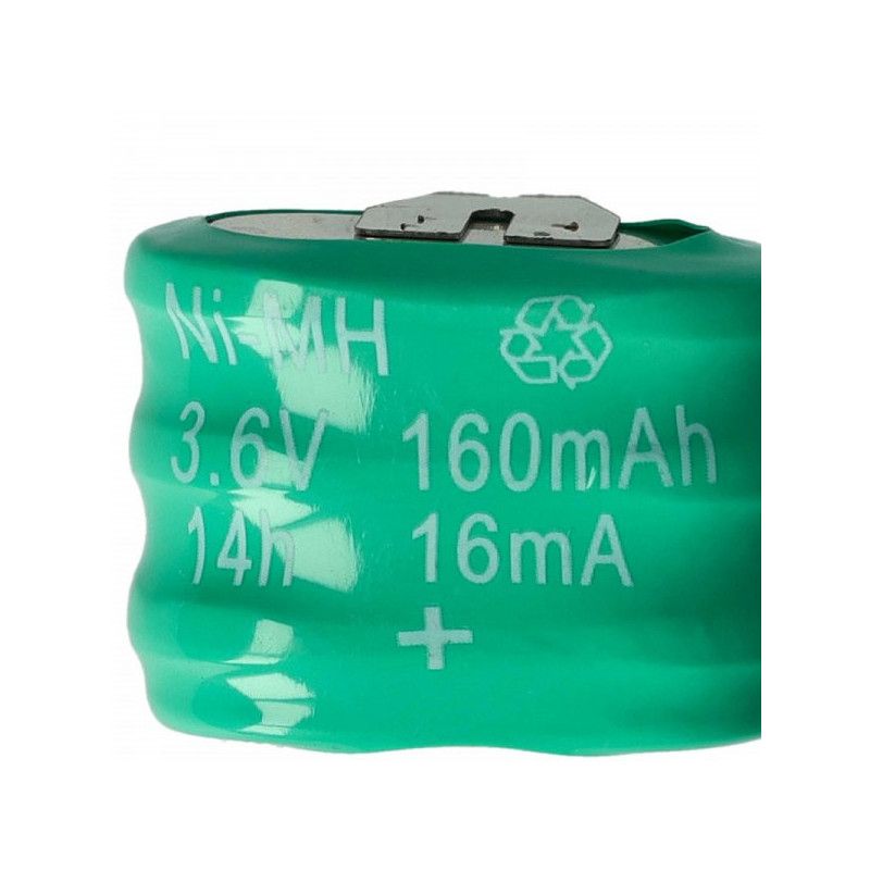 3 tipo mygtukų elementų baterija / V150H (3 elementai) su 3 kontaktais NI-MH 3,6 V 150 mAh