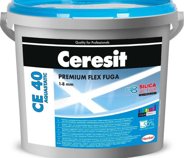 Plytelių tarpų glaistas CERESIT CE40 AQUASTATIC 43, bahama spalva, 5 kg