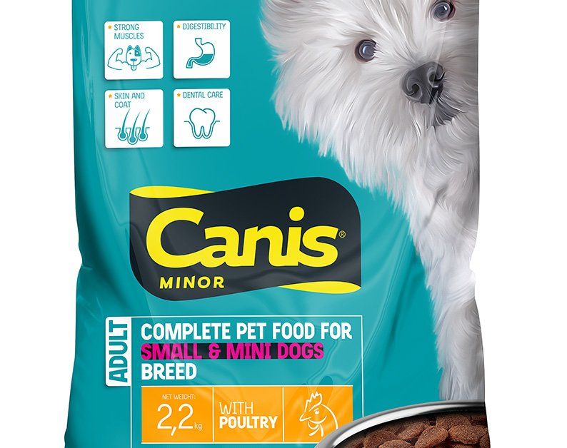 Sausas šunų ėdalas CANIS Minor, su vištiena, 2,2kg