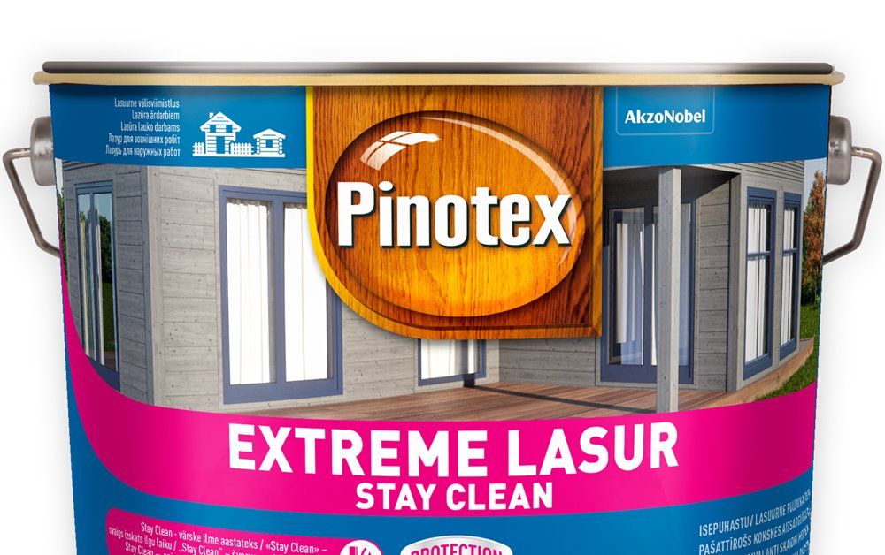 Medienos impregnantas PINOTEX Extreme Lasur, 10 l, tikmedžio spalvos