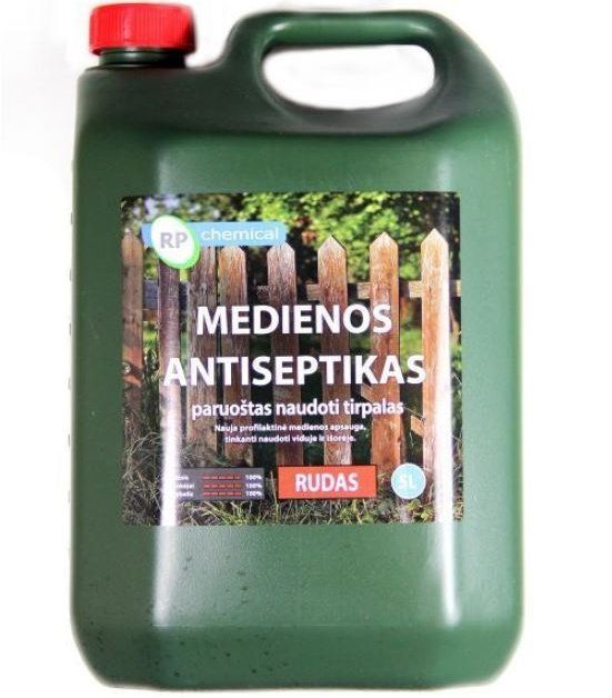 Medienos antiseptikas RP CHEMICAL, 5 l, rudas