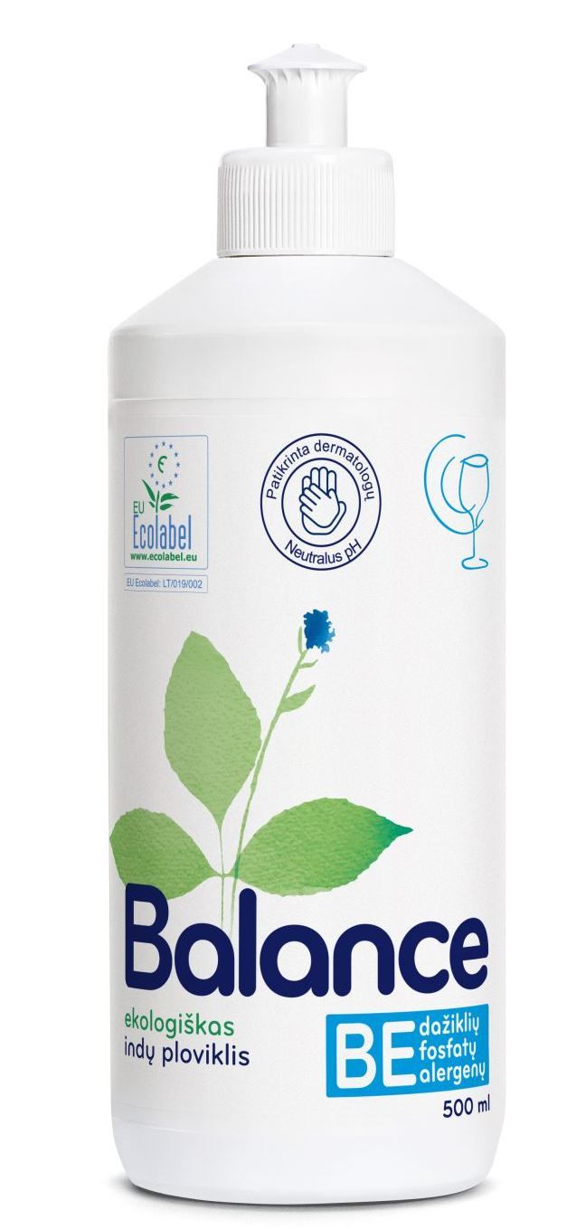 Ekologiškas indų ploviklis BALANCE, 500ml