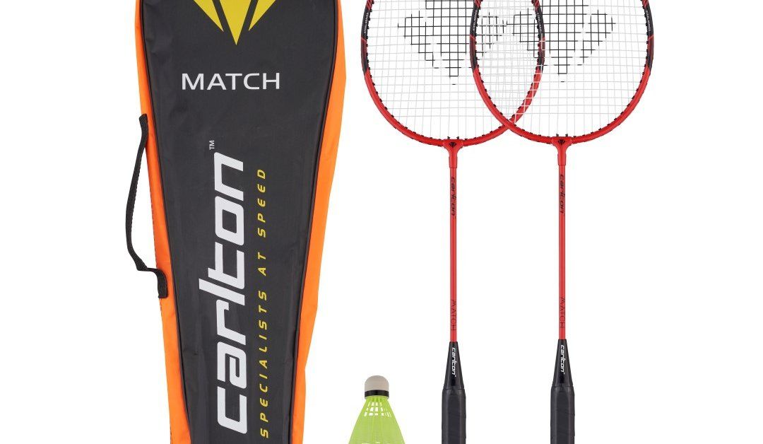 Badmintono rink. Carlton MATCH 2 2 G3, raketės+2 skrajukės+ dėklas