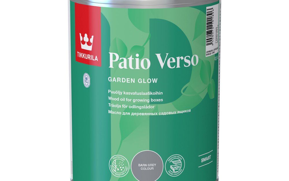 Aliejus medinėms lysvėms TIKKURILA Patio Verso Grey, 0,9l