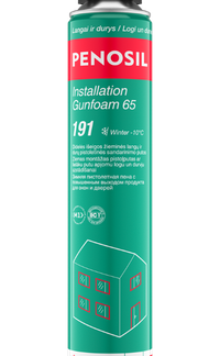Sandarinimo putos PENOSIL Installation Gunfoam 65 Winter 191, žieminės, pistoletinės, 870 ml