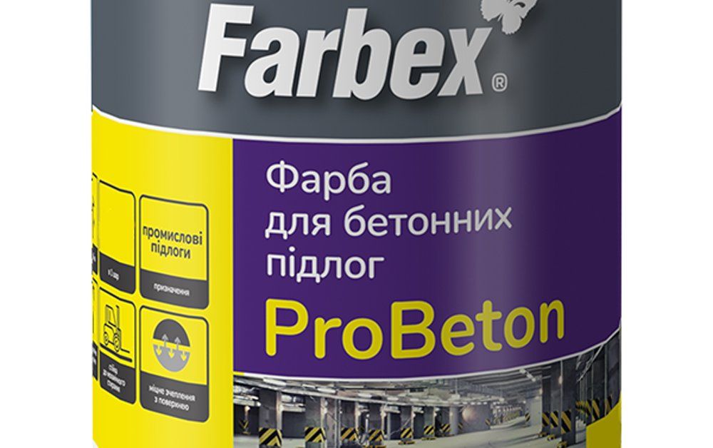 Dažai betoninėms grindims FARBEX, balti, 2,8 kg