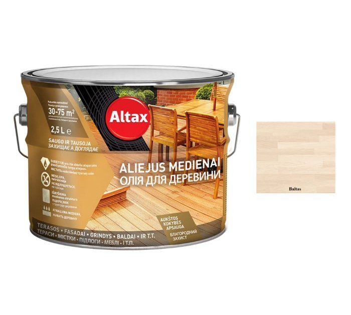 Aliejus ALTAX, 2,5l, baltos spalvos