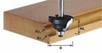 Dvigubo spindulio freza Festool 4/13/53 mm su guoliu