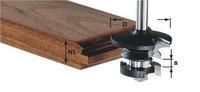 Veidrodinio profilio pleištų freza Festool; 43 mm su guoliu