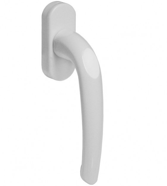 Rankena plastikiniams langams MEDOS MKN710/101, L - 35, plastikinė, baltos spalvos