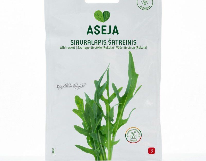 Daržovių sėklos, siauralapis šatreinis (Rucola), ASEJA, 0,75gr, 25995(3)